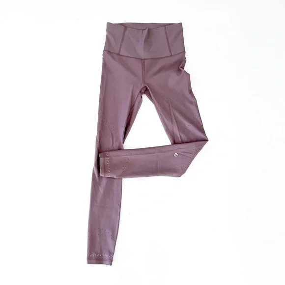 Lululemon In Focus Run Tight Leggings in Frosted Mulberry - Picture 1 of 12